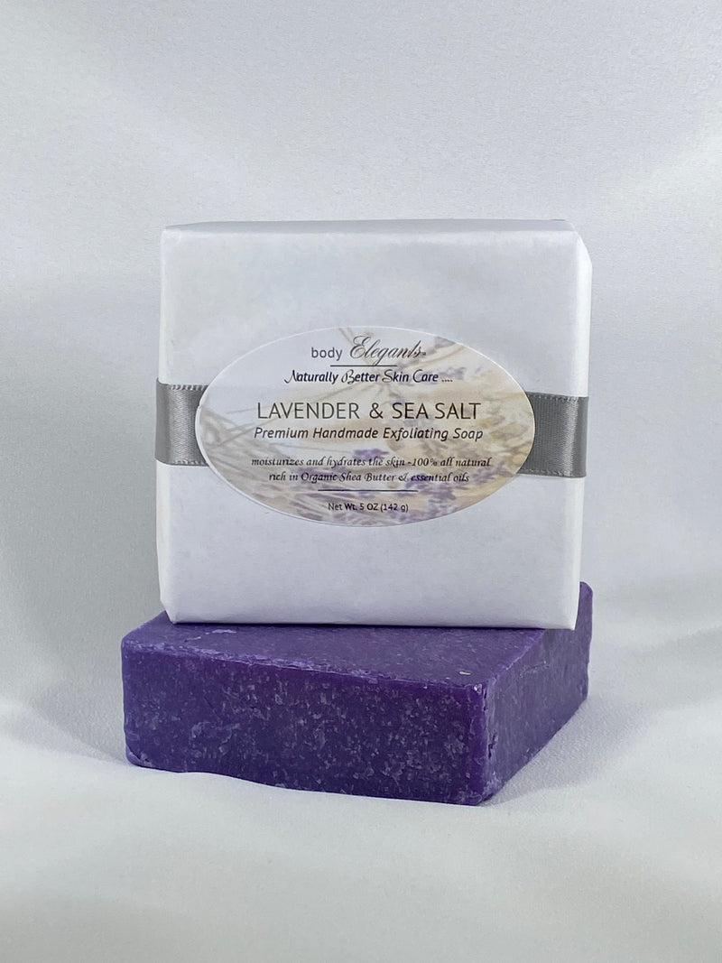 Lavender & Sea Salt Premium Handmade Bar Soap, 5 oz